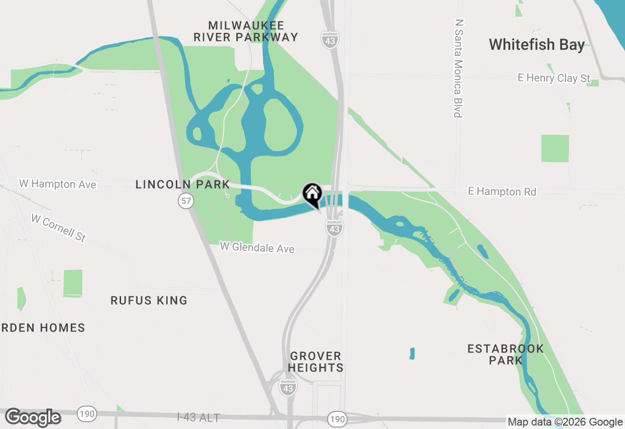 Map of 716 W Rock Pl #B, Glendale, WI 53209