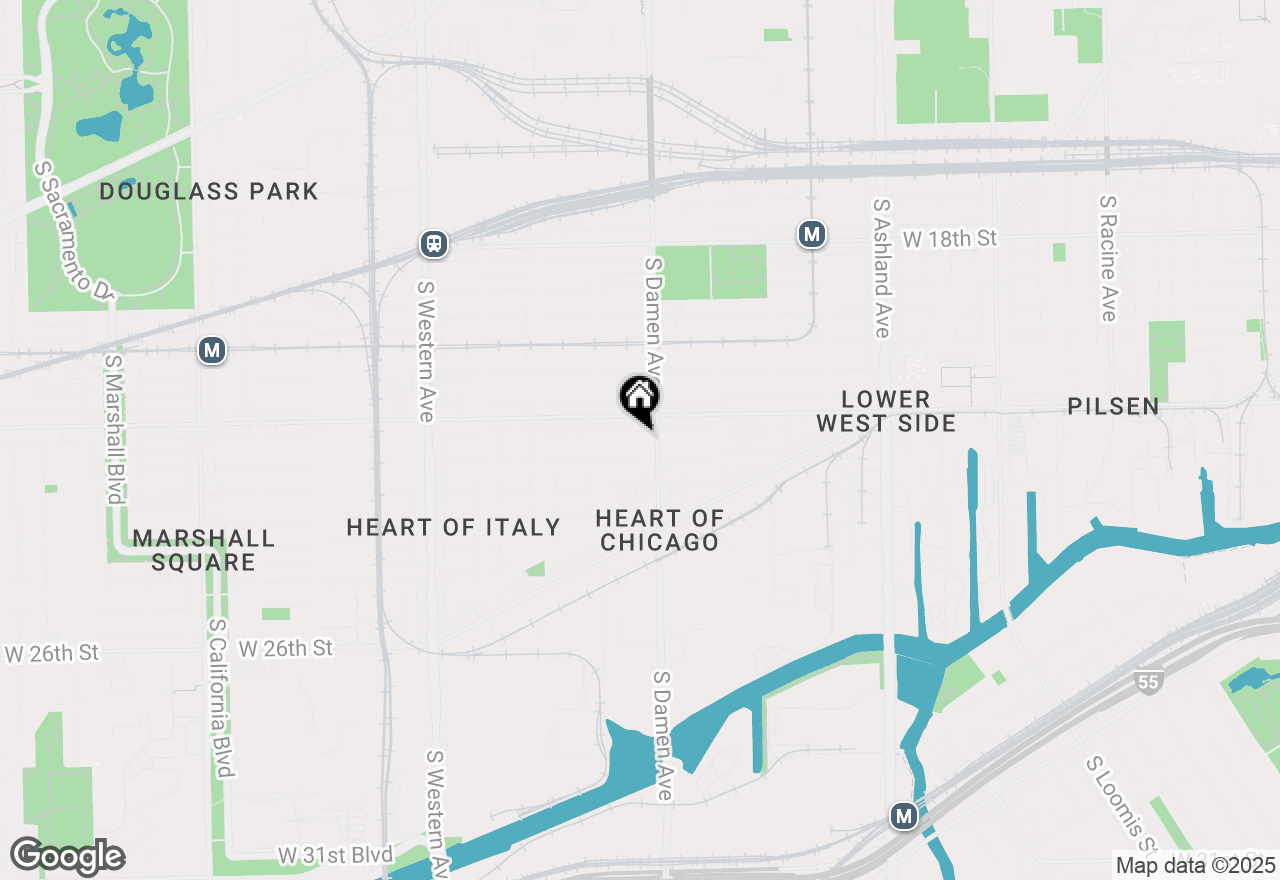 Map of 2016 W 22nd Place, Chicago, IL 60608