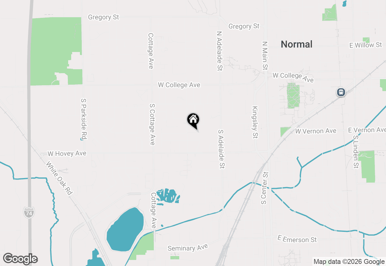 Map of 1305 Kingsridge Court #D, Normal, IL 61761