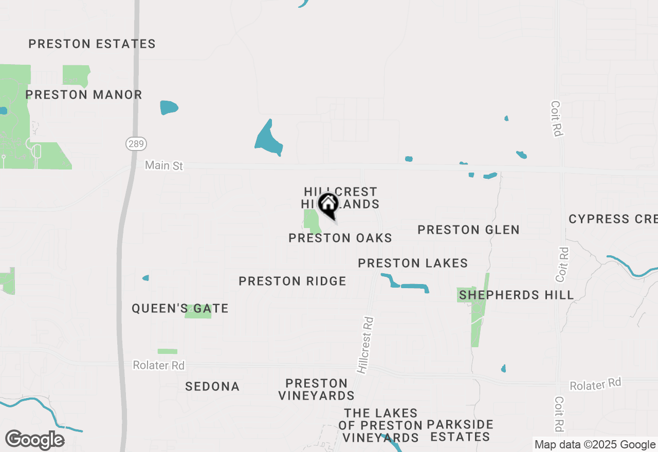 Map of 8500 Timber Crest Court, Frisco, TX 75035