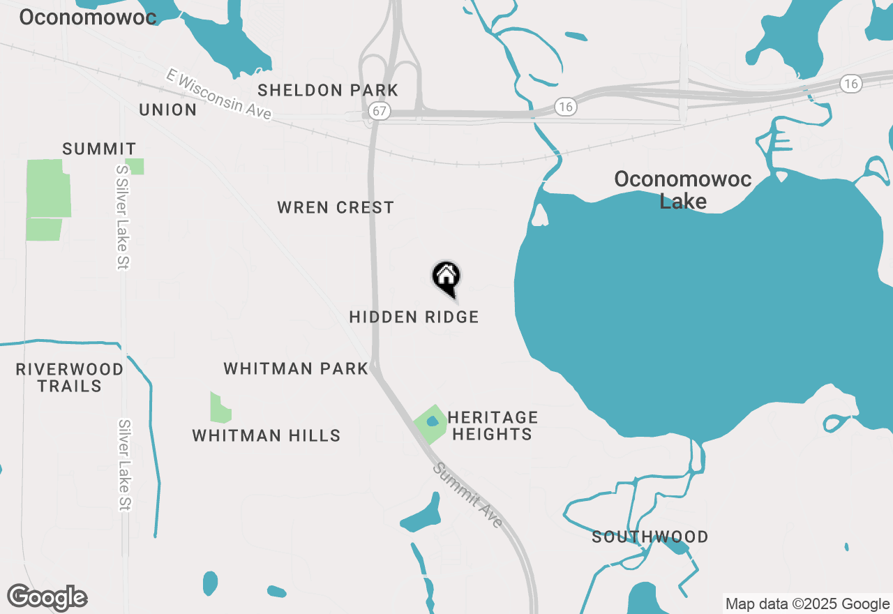 Map of 909 Old Tower Rd, Oconomowoc, WI 53066