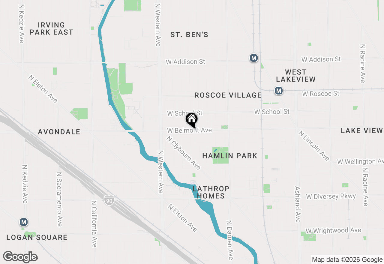 Map of 2209 W Belmont Avenue #2, Chicago, IL 60618