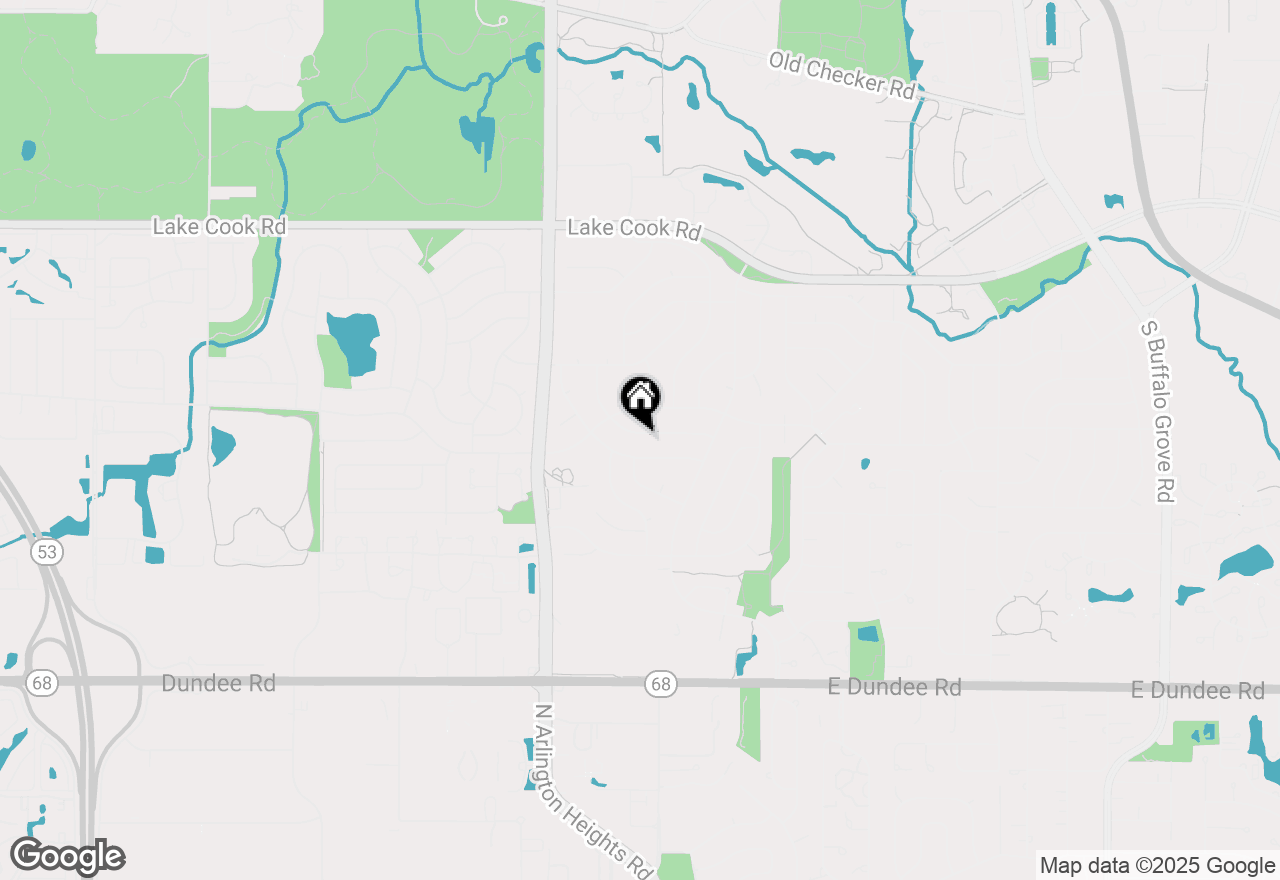 Map of 394 Indian Hill Drive, Buffalo Grove, IL 60089