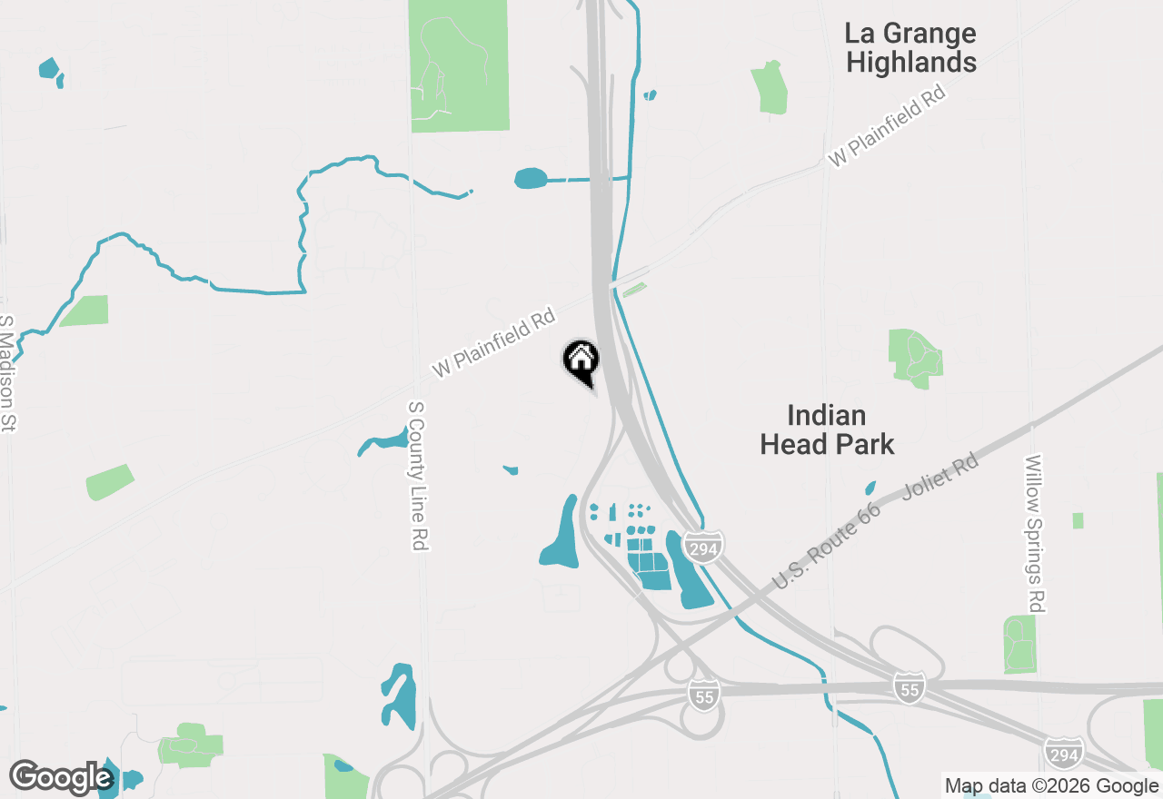 Map of 6515 Manor Drive, Burr Ridge, IL 60527