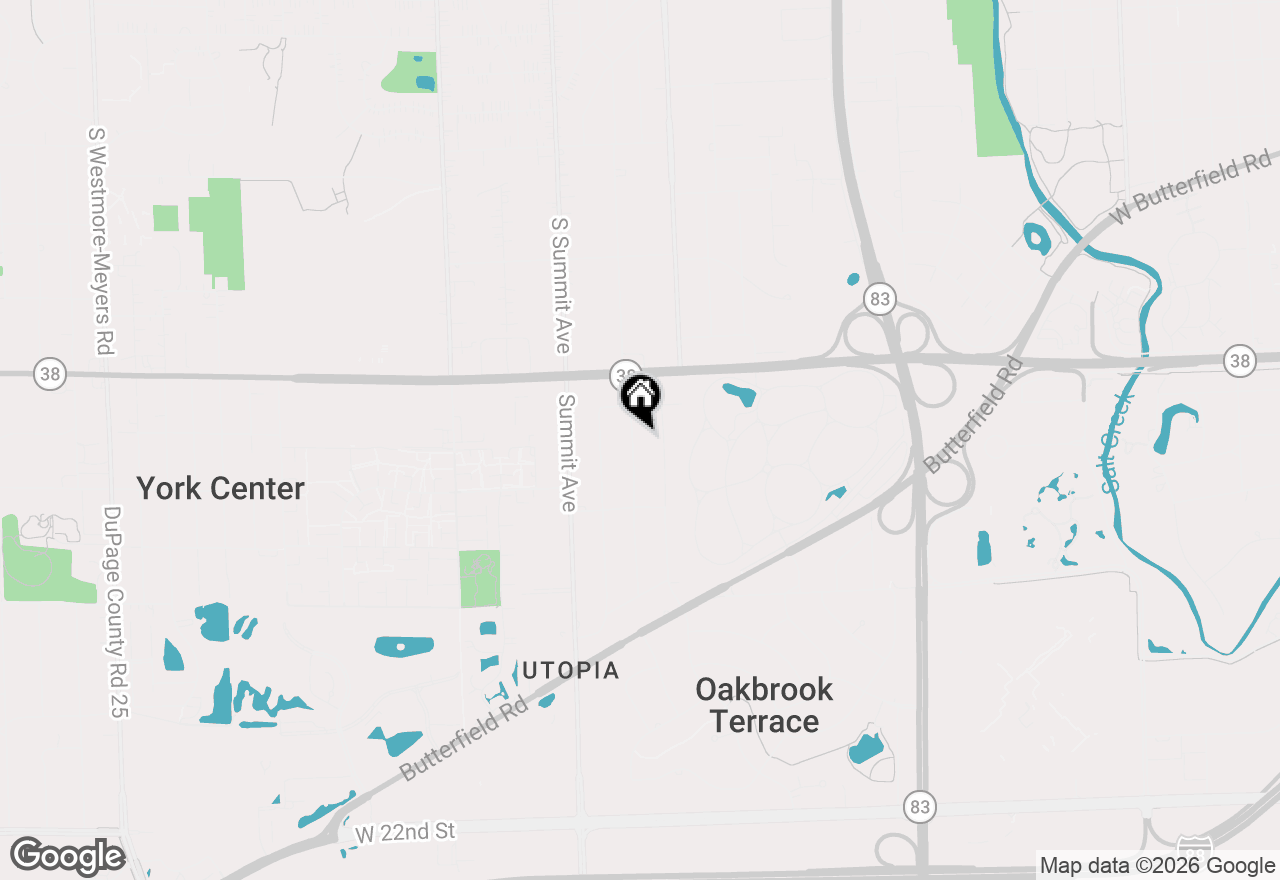 Map of 1S115 Euclid Avenue, Villa Park, IL 60181