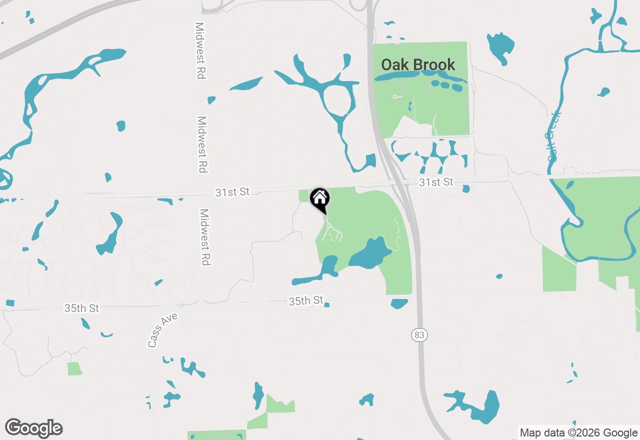 Map of 124 Saint Francis Circle, Oak Brook, IL 60523