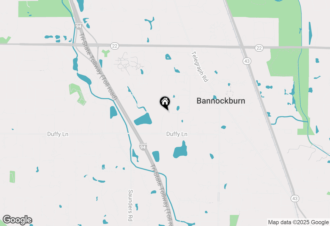 Map of 2040 Duffy Lane, Bannockburn, IL 60015