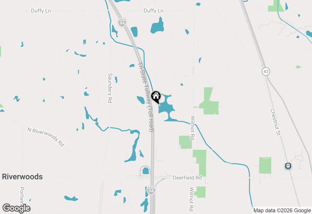 Map of 1309 Montgomery Drive, Deerfield, IL 60015