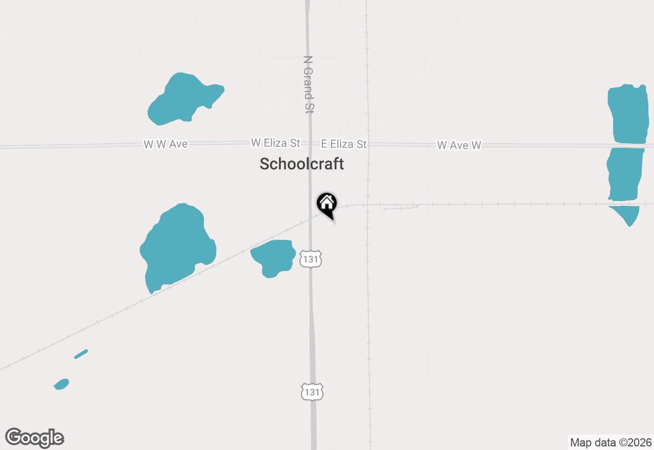 Map of 130 South Street, Schoolcraft, MI 49087