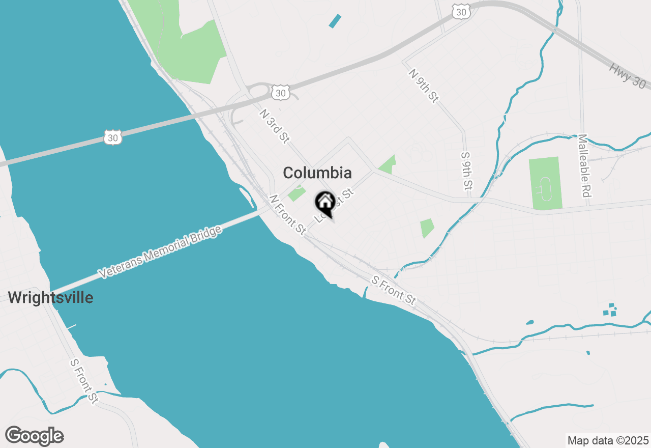 Map of 22 S 2nd Street, Columbia, PA 17512