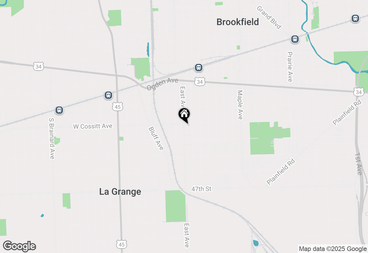 Map of 4313 Eberly Avenue, Brookfield, IL 60513