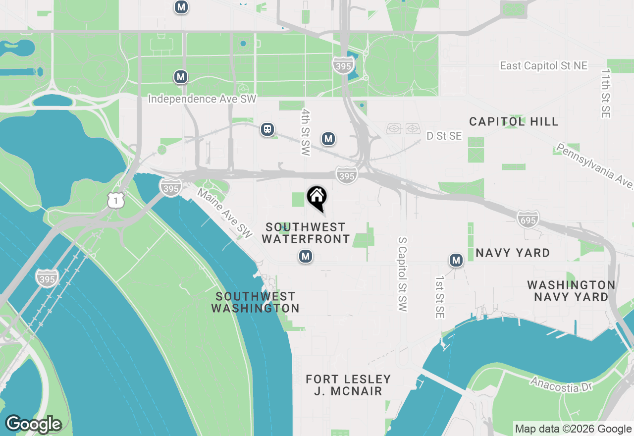 Map of 355 I Street Sw #410, Washington, DC 20024