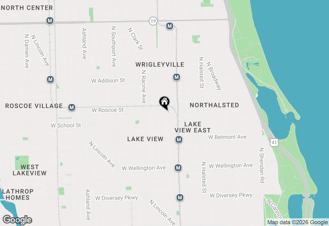 Map of 3340 N Kenmore Avenue #3, Chicago, IL 60657