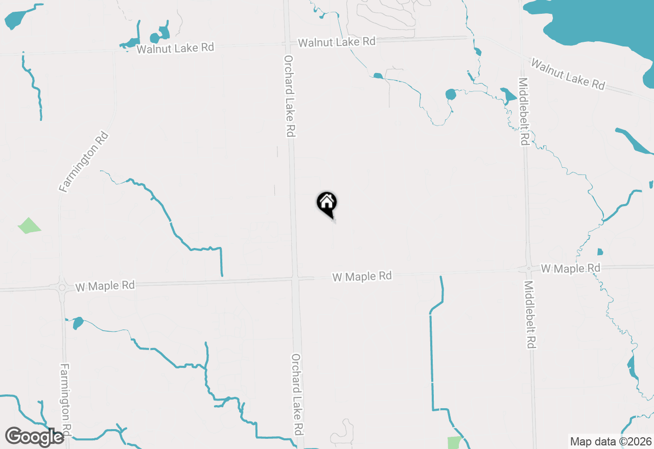 Map of 6260 Nicholas Drive, West Bloomfield, MI 48322