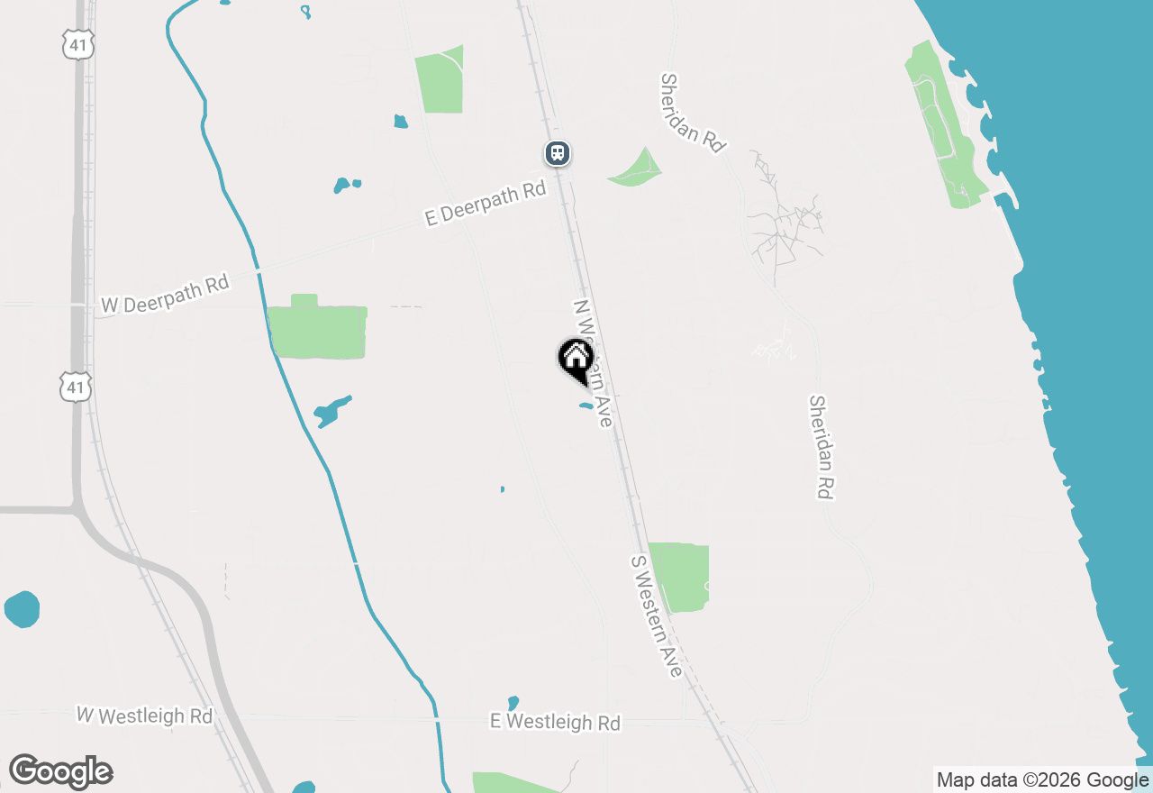 Map of 207 N Green Bay Road, Lake Forest, IL 60045