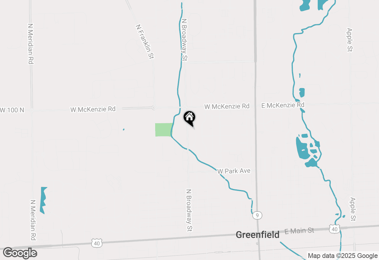 Map of 915 N Broadway Street, Greenfield, IN 46140