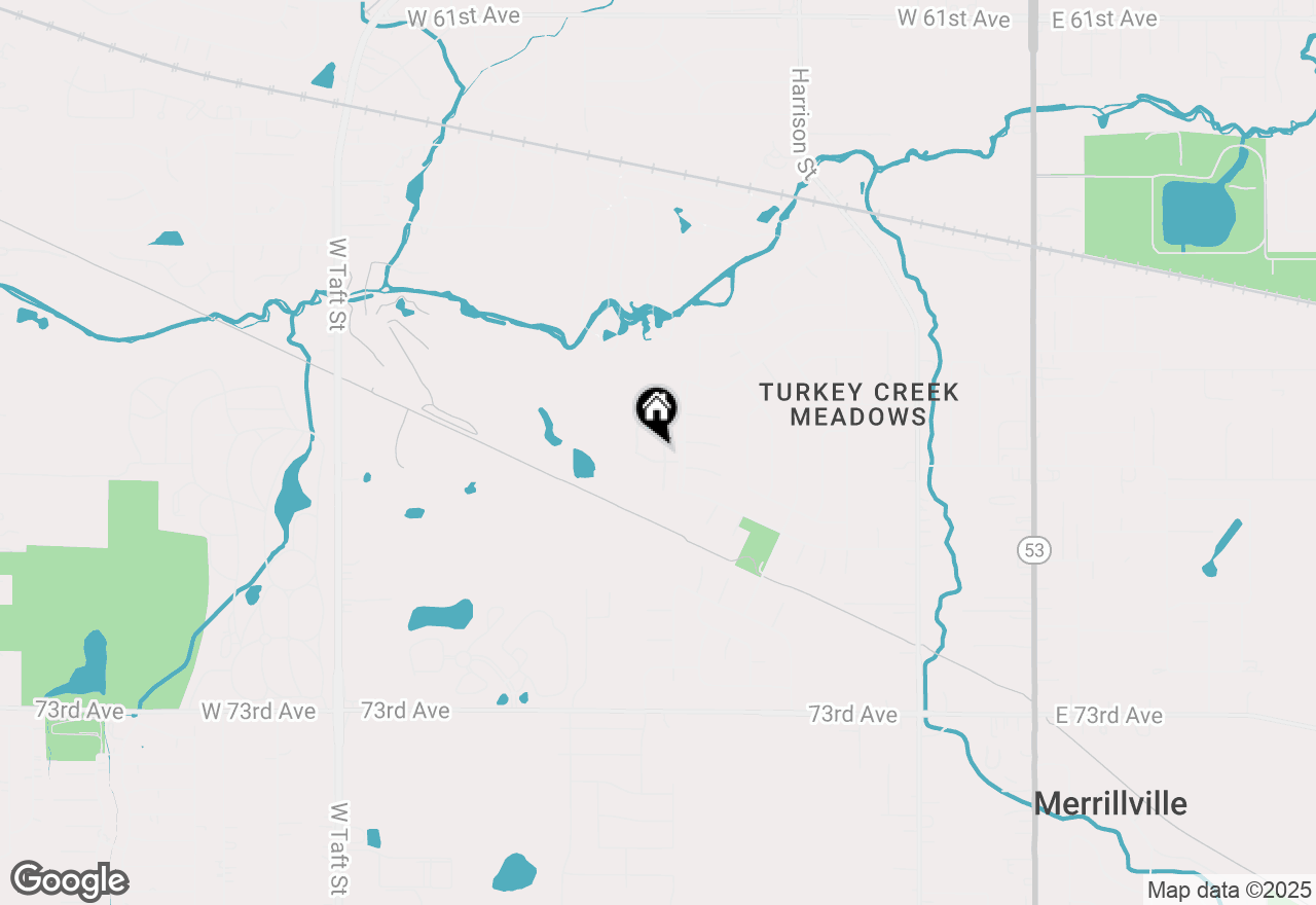 Map of 6974 Fillmore Drive, Merrillville, IN 46410