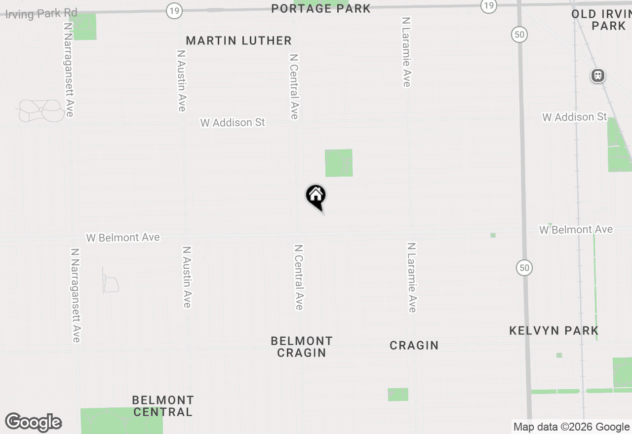 Map of 5518 W Melrose Street #G, Chicago, IL 60641