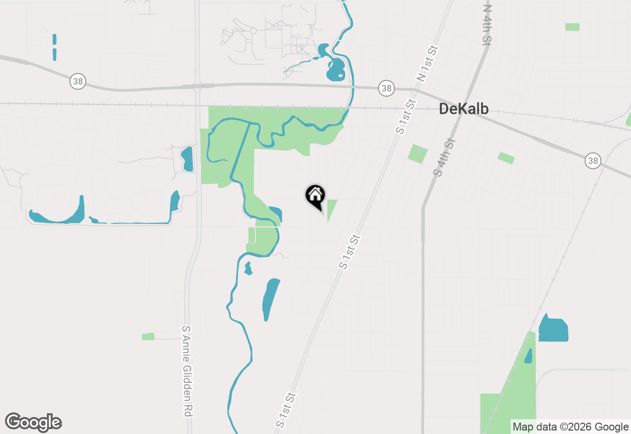 Map of 838 Glidden Avenue, Dekalb, IL 60115
