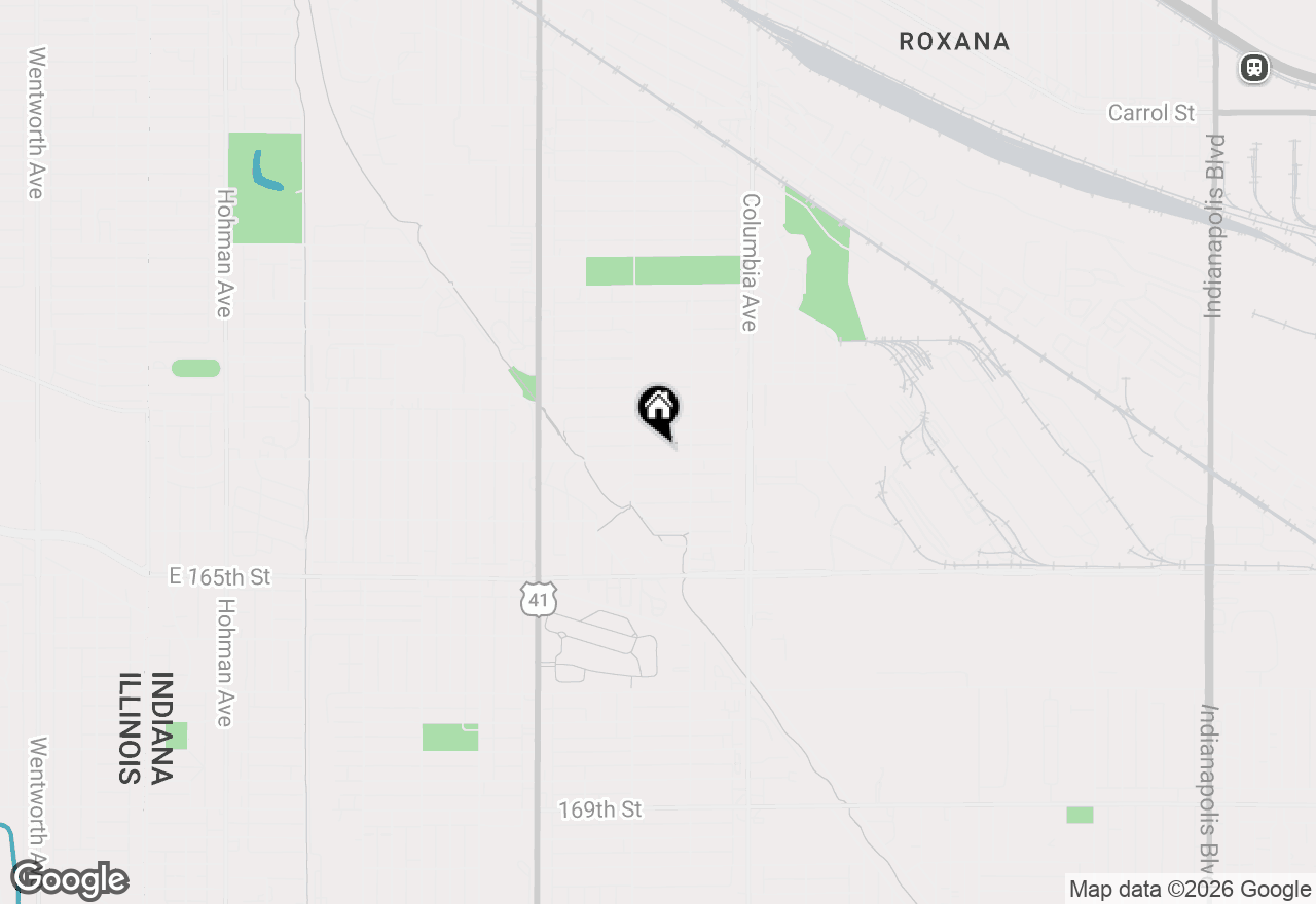 Map of 1023 Kenwood Street, Hammond, IN 46320