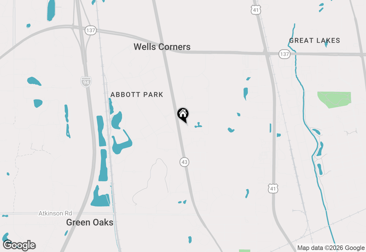 Map of 13300 W Heiden Circle, Lake Bluff, IL 60044