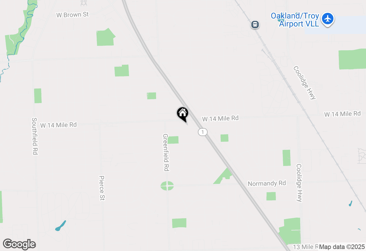 Map of 4402 Berkshire Road, Royal Oak, MI 48073