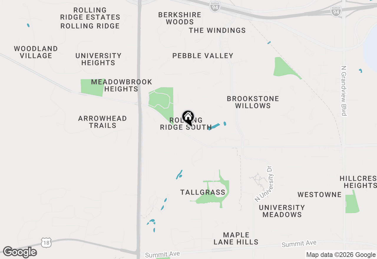 Map of 2204 Patrick Ln, Waukesha, WI 53188