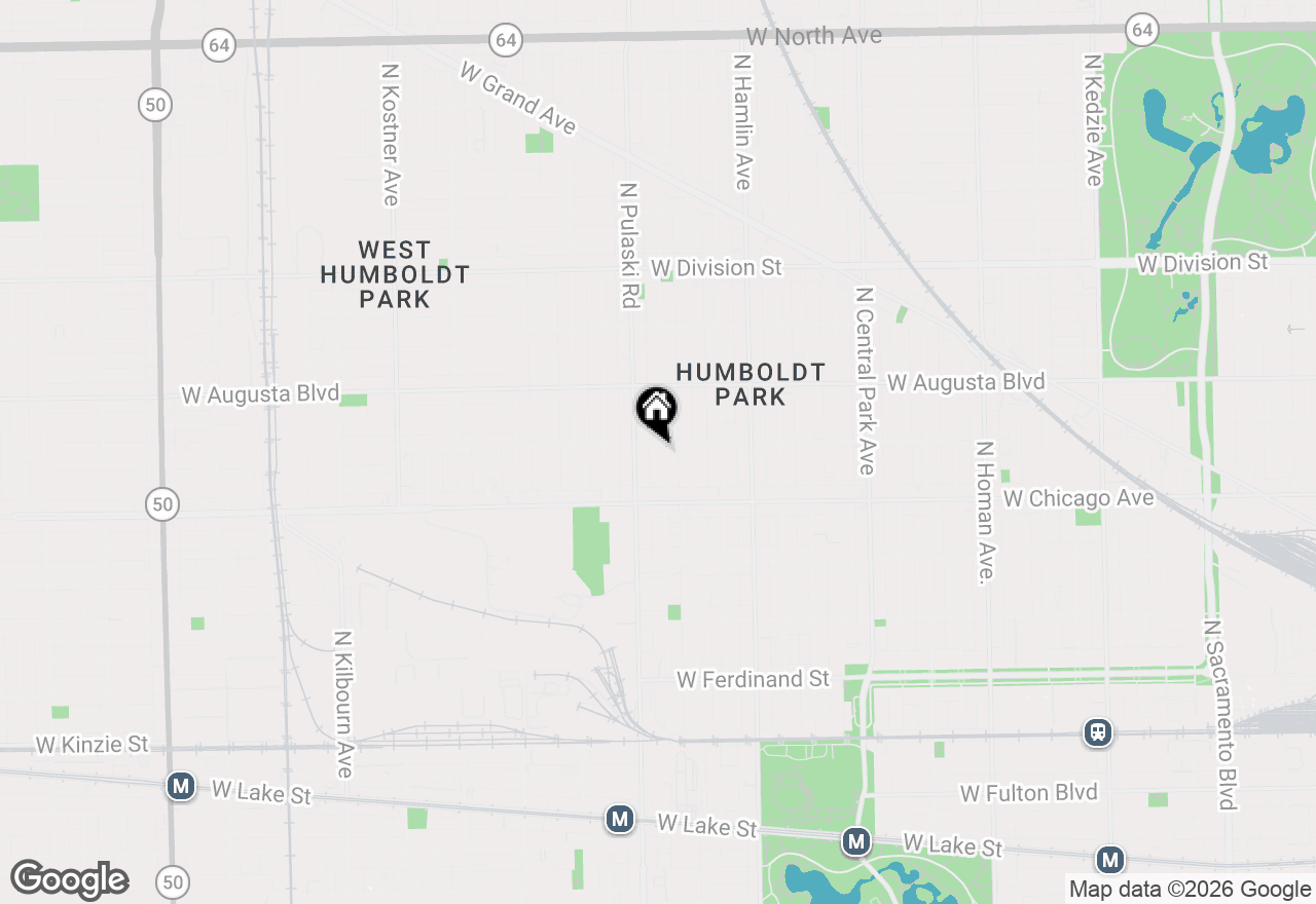 Map of 852 N Harding Avenue, Chicago, IL 60651