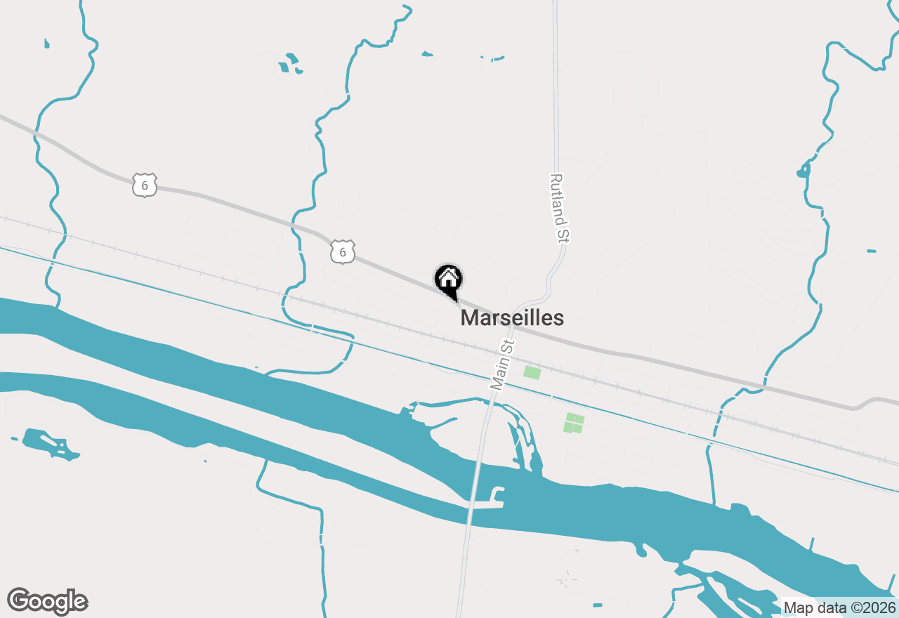 Map of 317 Clark Street, Marseilles, IL 61341