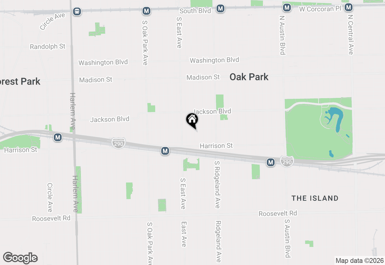 Map of 806 S Scoville Avenue, Oak Park, IL 60304