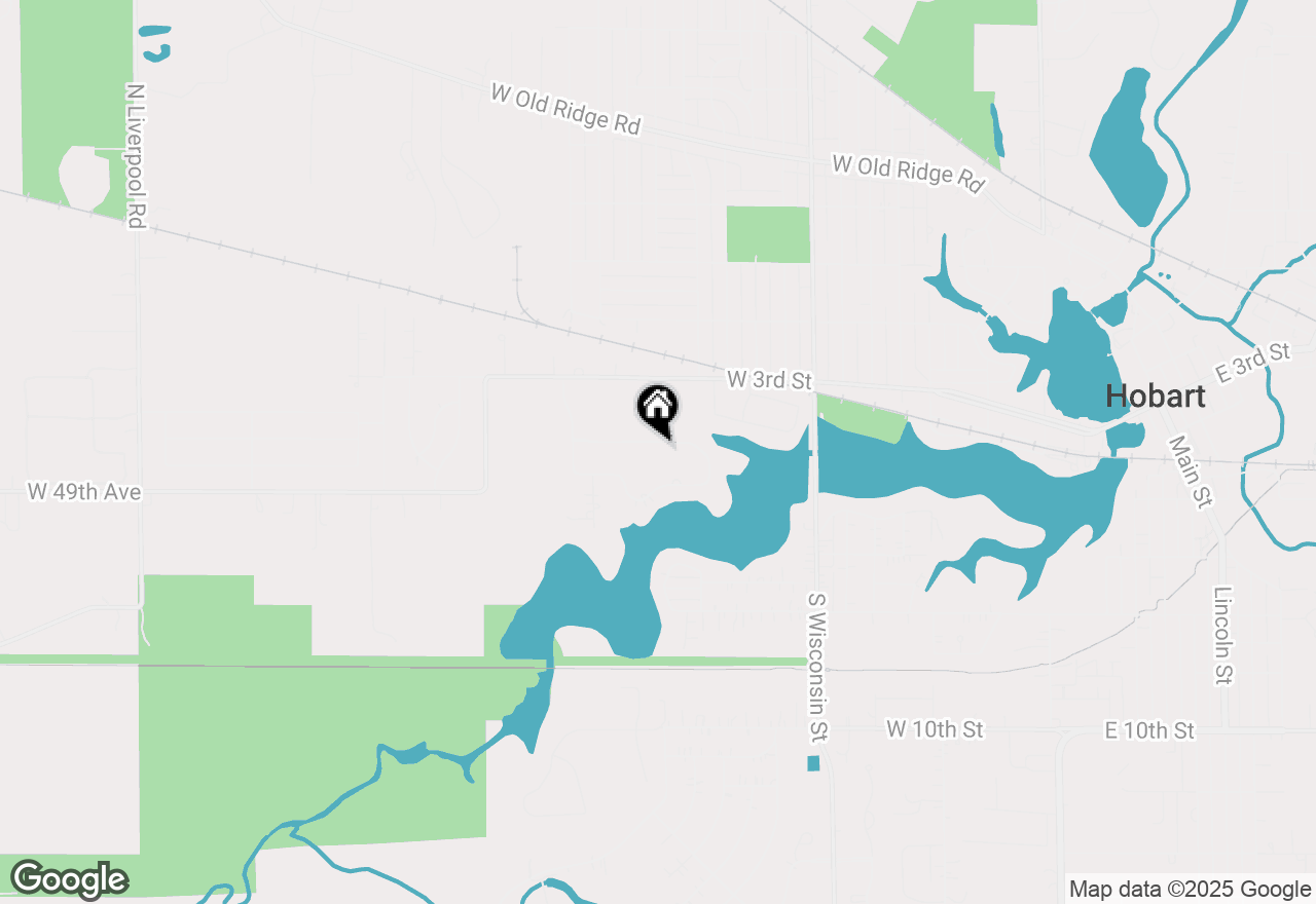 Map of 1489 W 4th Street, Hobart, IN 46342