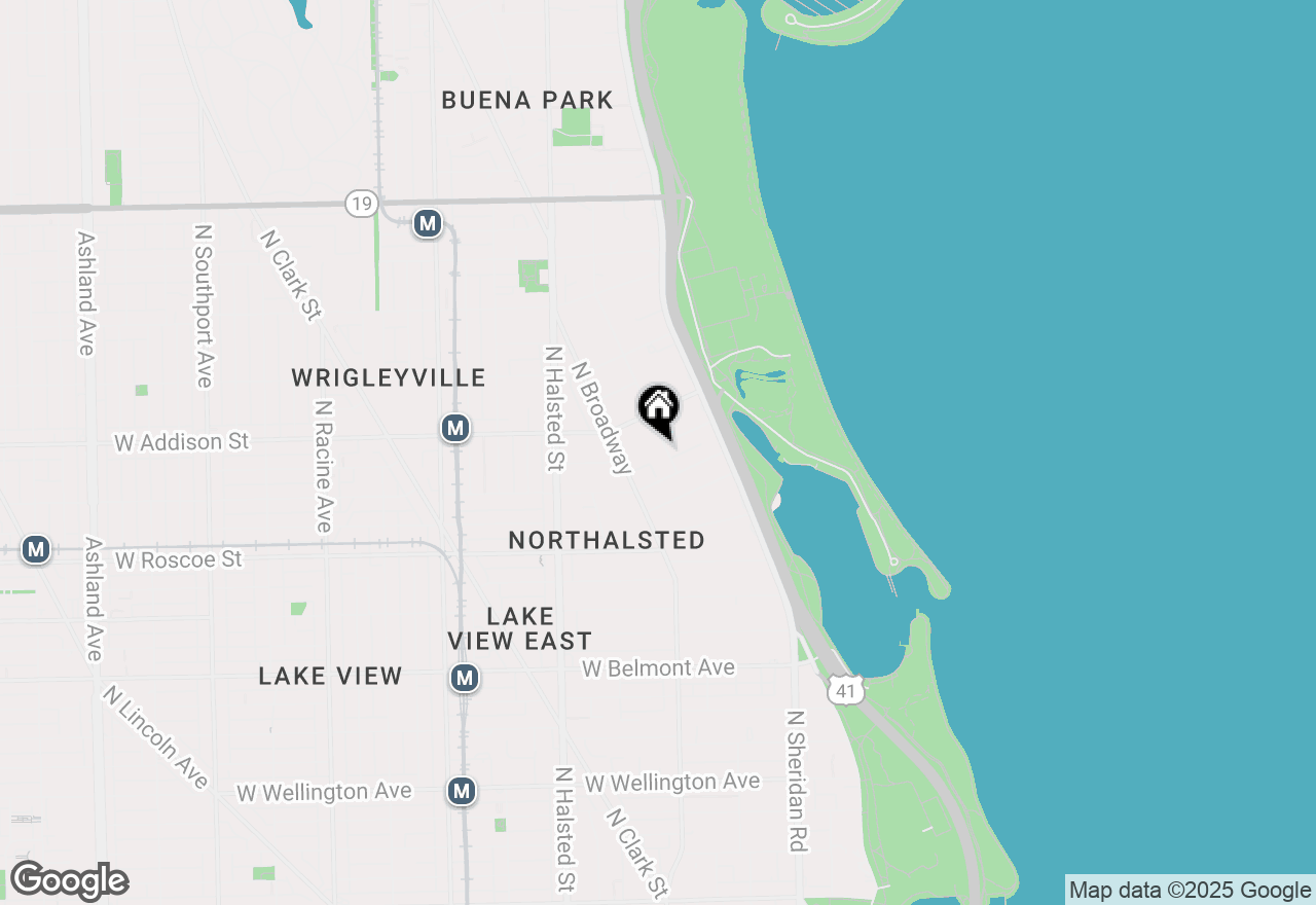 Map of 3528 N Pine Grove Avenue #C, Chicago, IL 60657