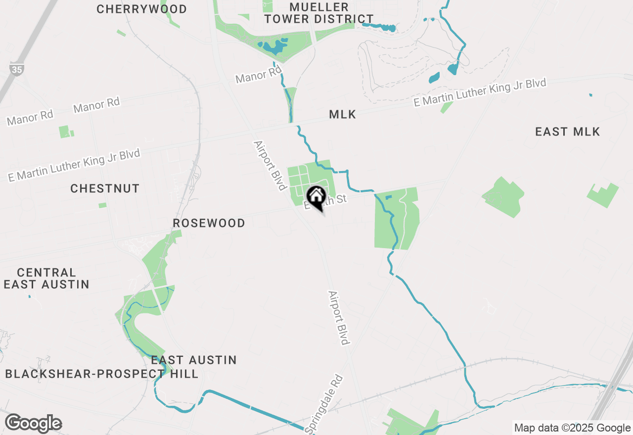 Map of 1190 Ridge Dr, Austin, TX 78721