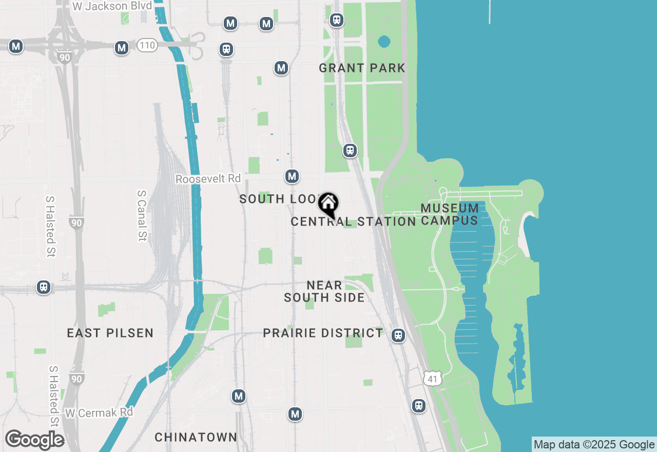 Map of 100 E 14th Street #2710, Chicago, IL 60605