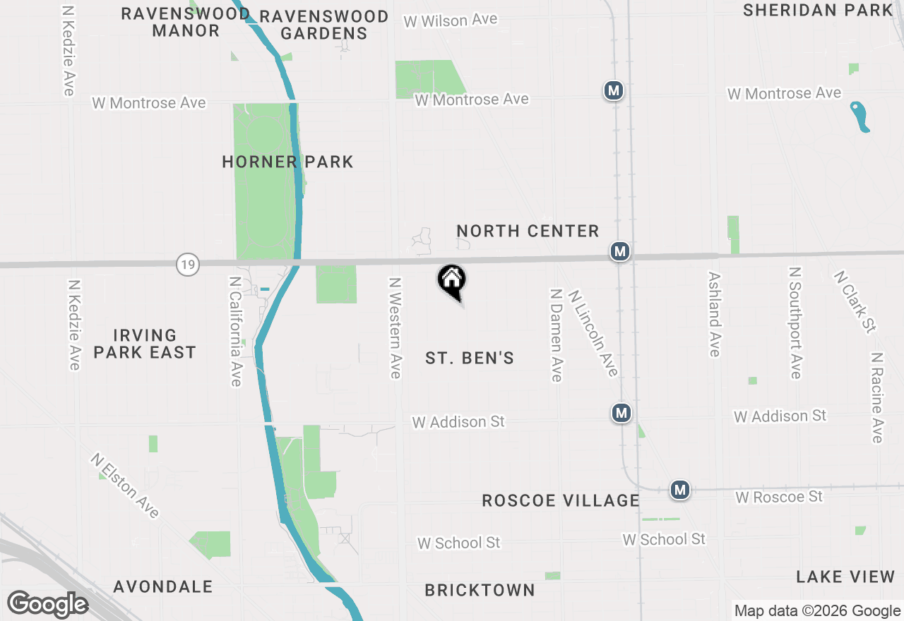 Map of 3846 N Bell Avenue, Chicago, IL 60618