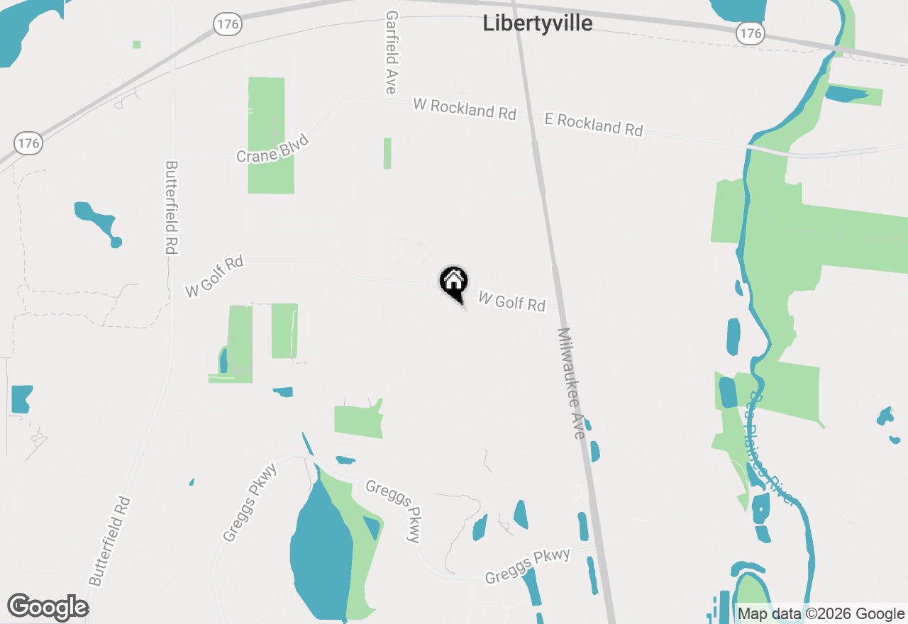 Map of 281 Tyler Court, Libertyville, IL 60048