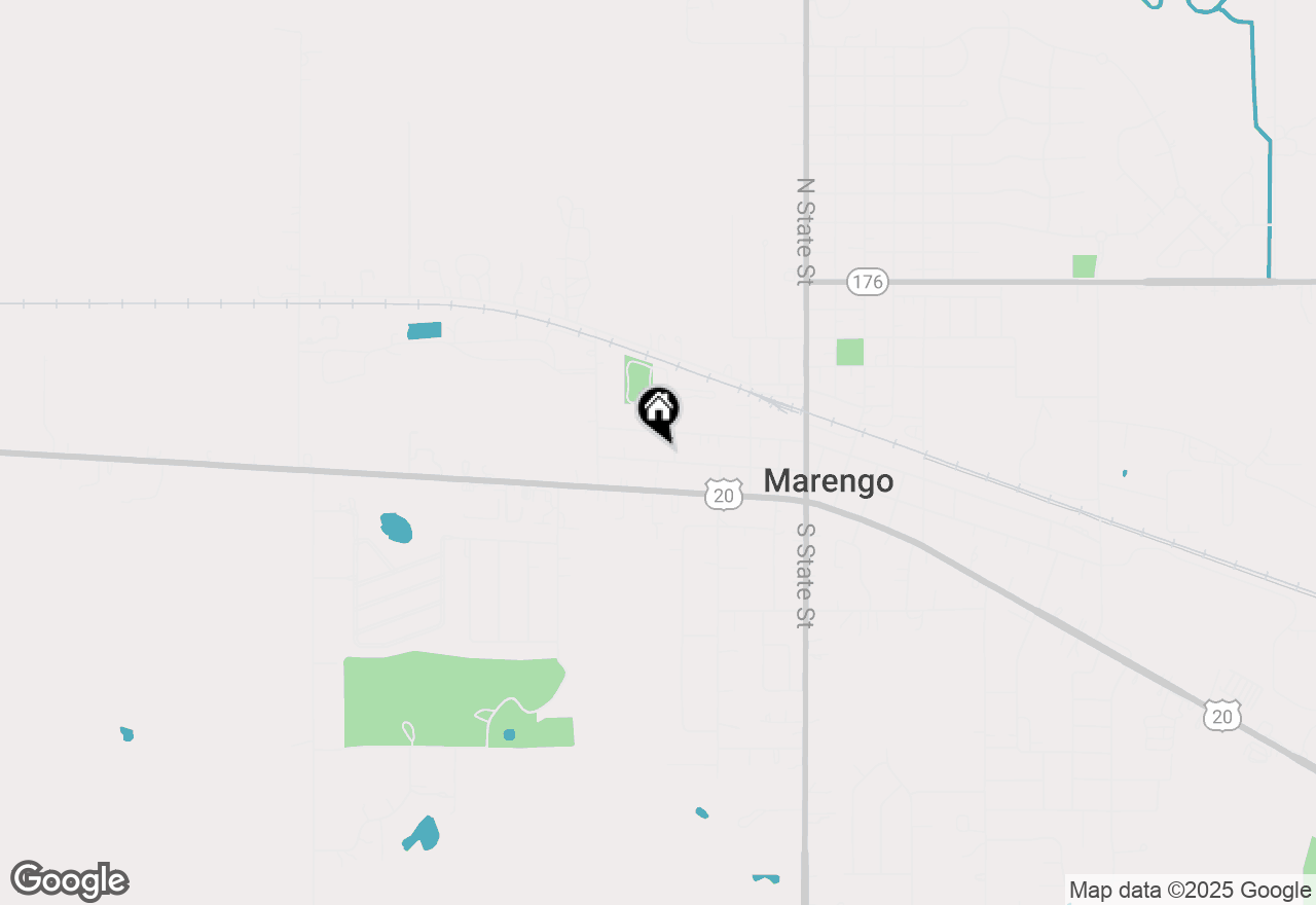 Map of 514 W Washington Street, Marengo, IL 60152