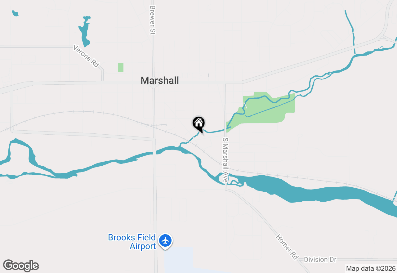 Map of 307 Locust Street, Marshall, MI 49068