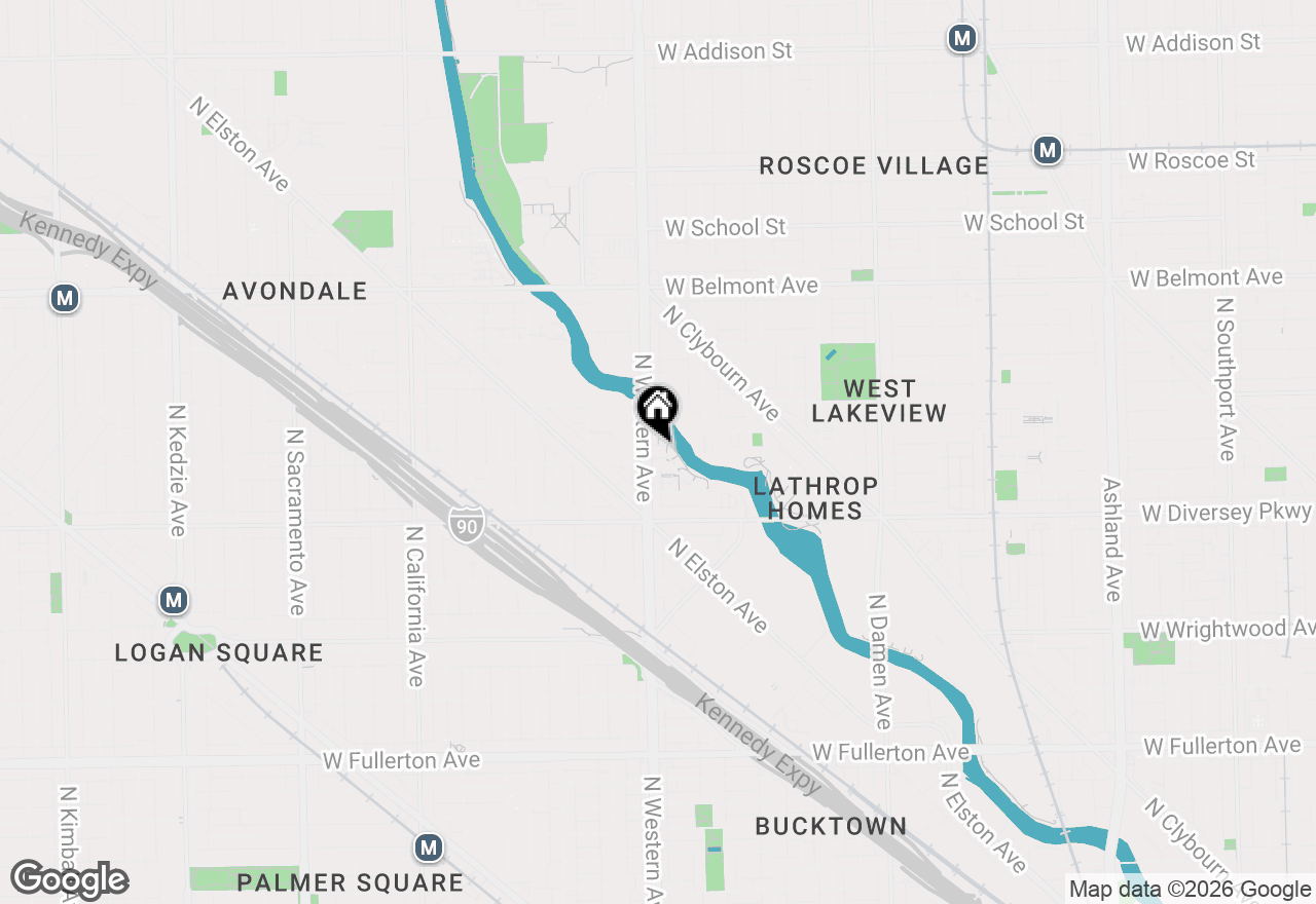Map of 2911 N Western Avenue #502, Chicago, IL 60618