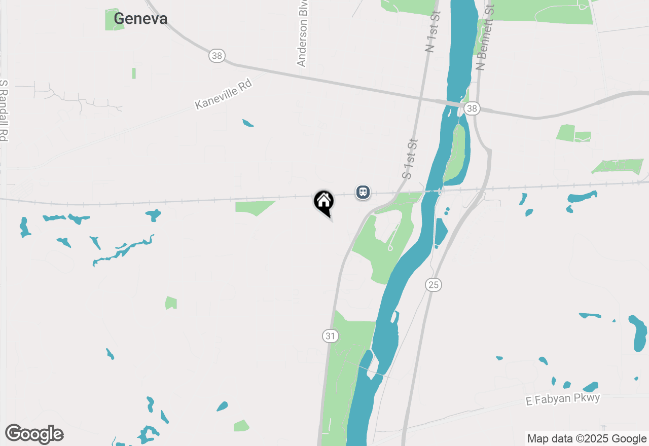 Map of 729 Hawthorne Lane, Geneva, IL 60134