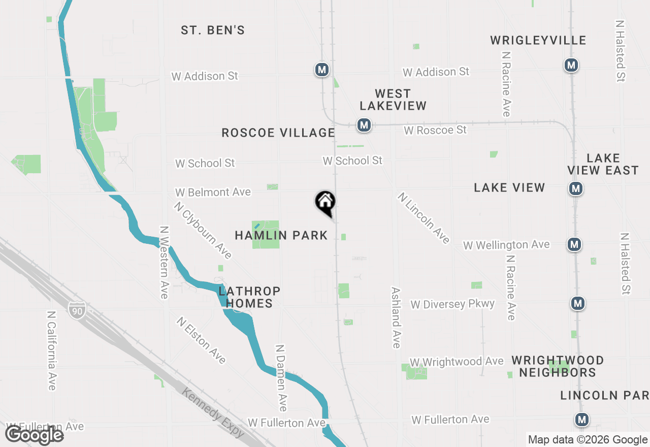 Map of 1821 W Barry Avenue, Chicago, IL 60657
