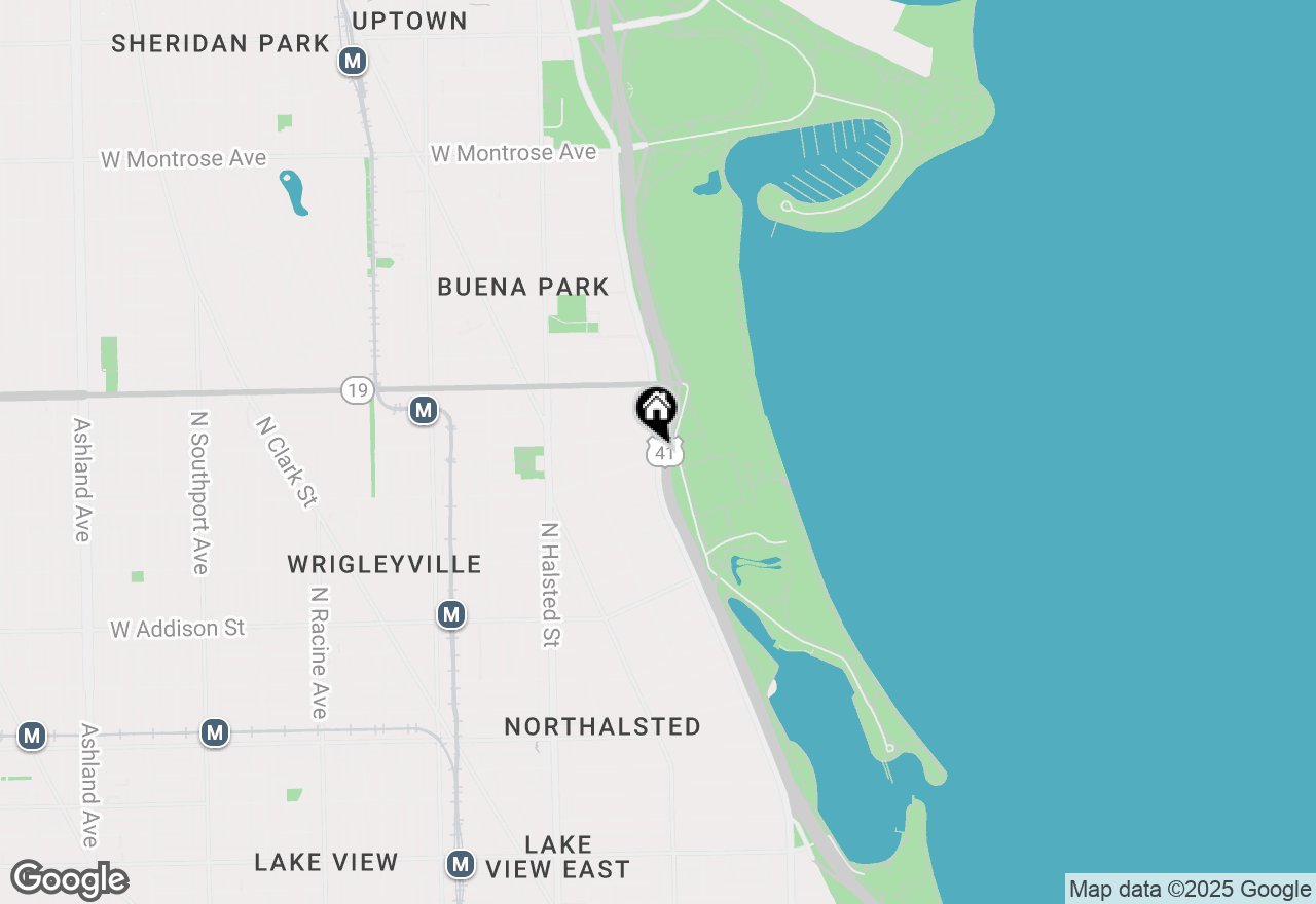 Map of 3800 N Lake Shore Drive #12A, Chicago, IL 60613