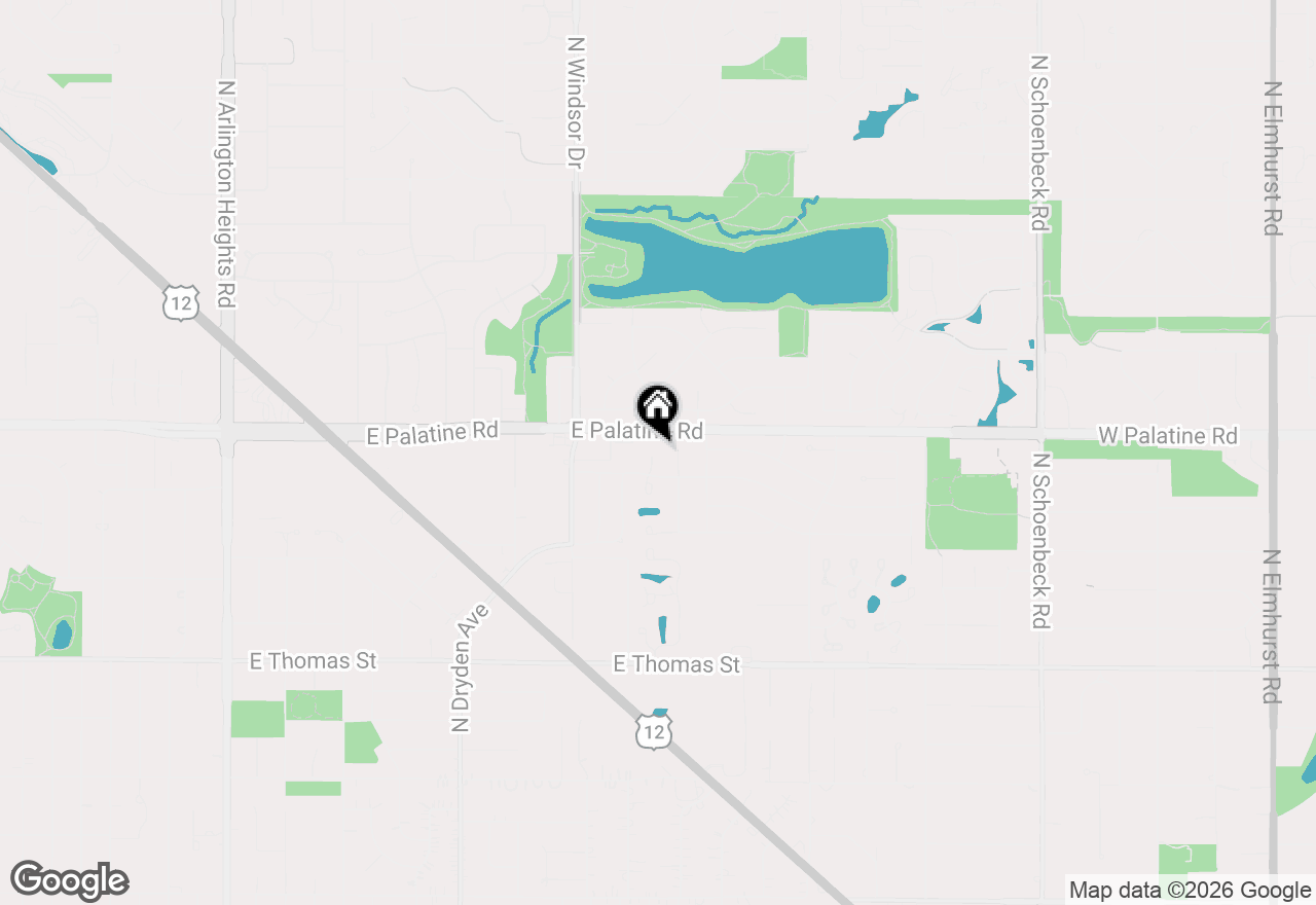 Map of 1819 N Normandy Court, Arlington Heights, IL 60004