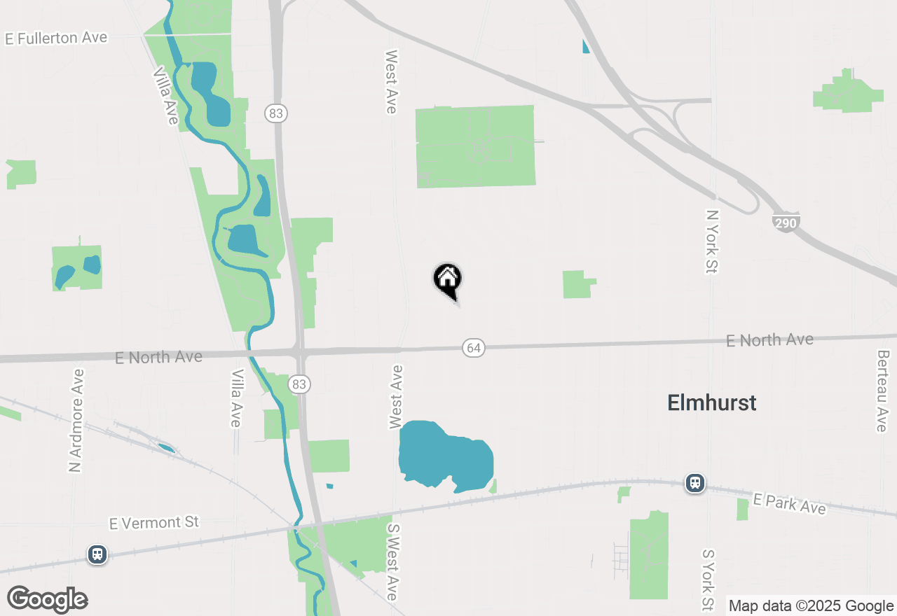 Map of 341 N Highview Avenue, Elmhurst, IL 60126