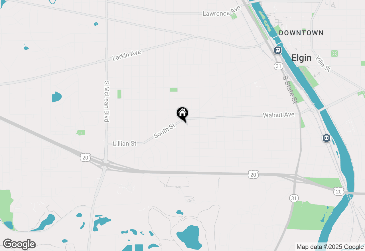 Map of 316 Marguerite Street, Elgin, IL 60123