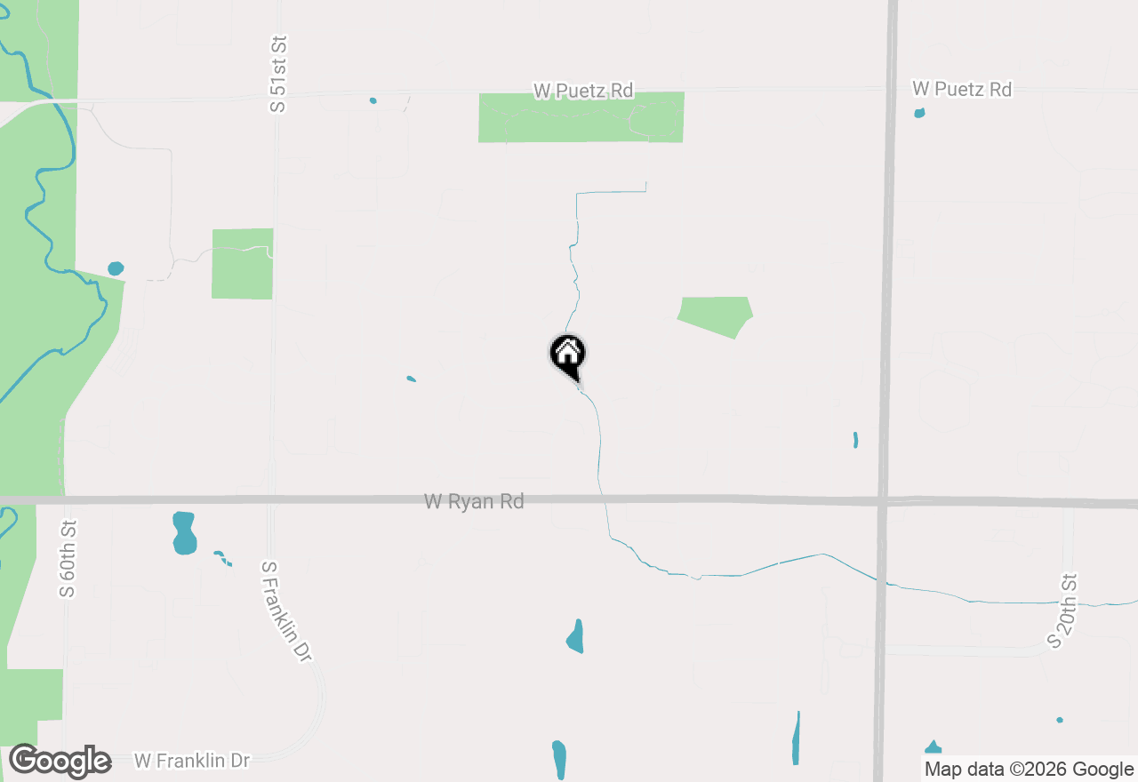 Map of 9212 S 41st St, Franklin, WI 53132