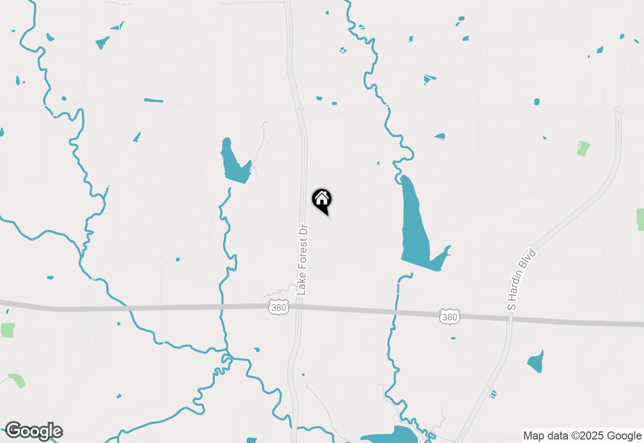 Map of 4832 Fox Ridge Lane, Mckinney, TX 75071