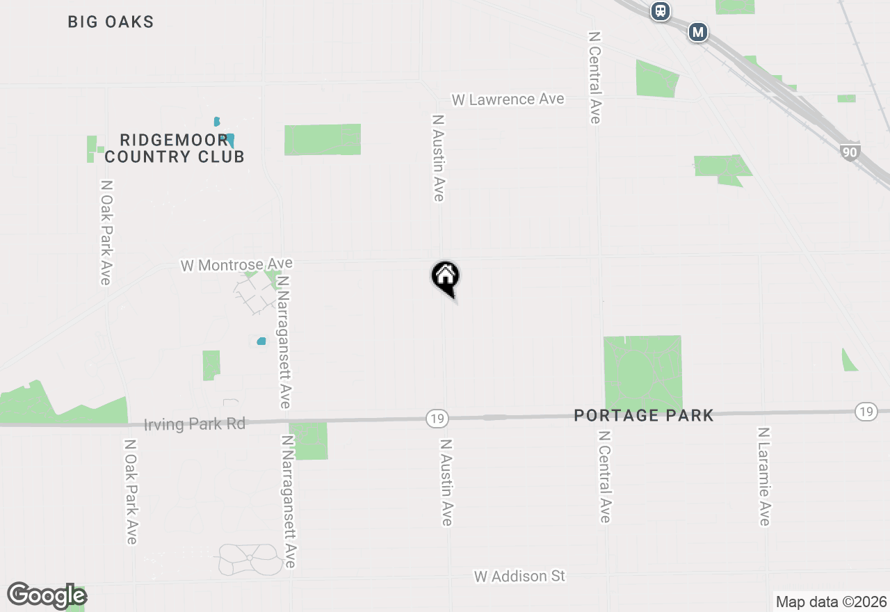 Map of 4253 N Austin Avenue #2, Chicago, IL 60634