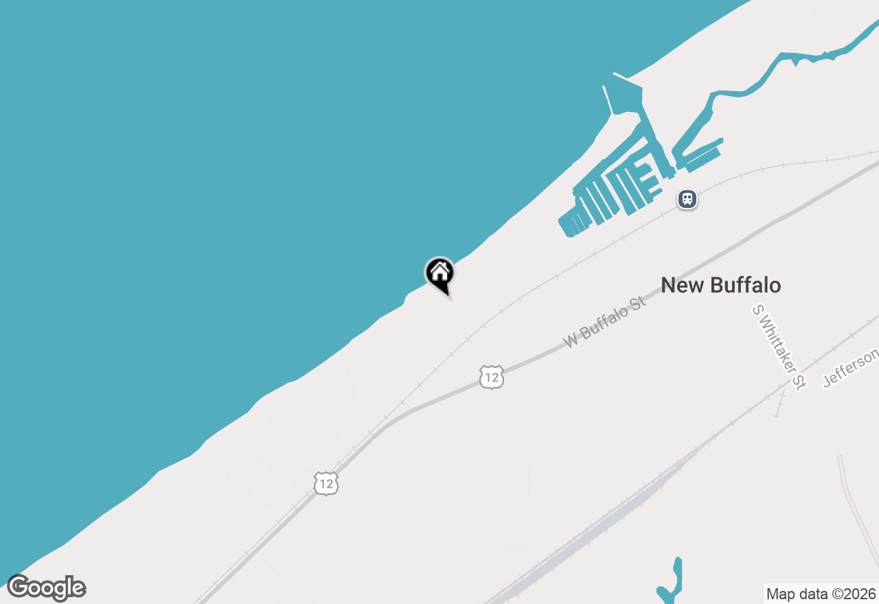 Map of 1326 W Water Street, New Buffalo, MI 49117
