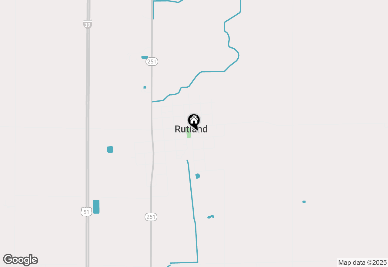 Map of 107 N Front Street, Rutland, IL 61358